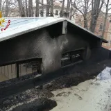 Zapalio se Paviljon Srbije na Venecijanskom bijenalu: Snažan vjetar otežava ga&scaron;enje