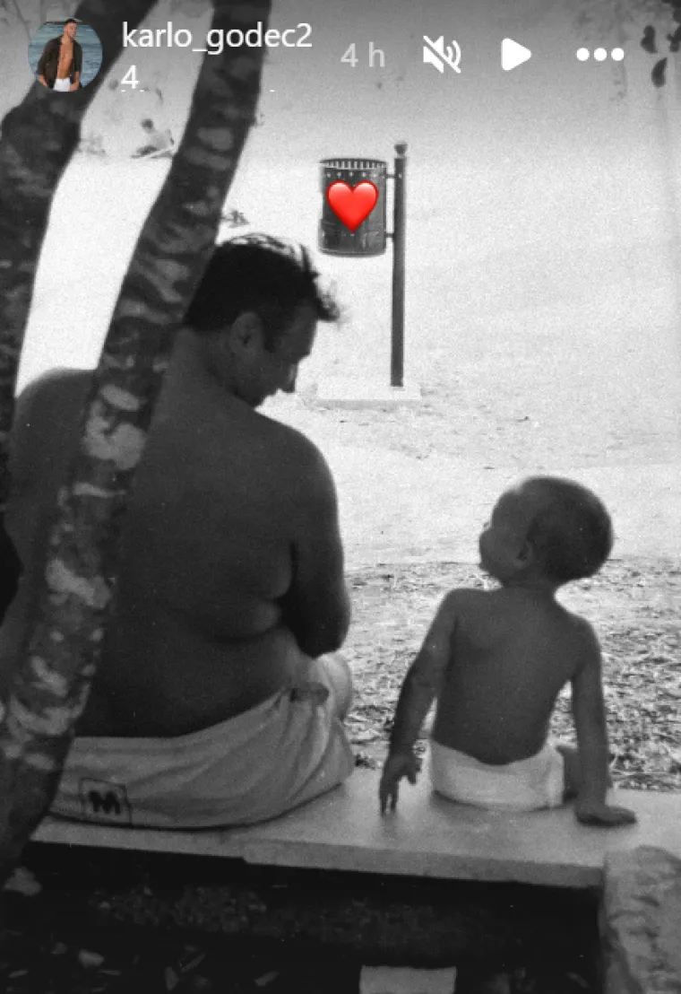 Rano je ostao bez njega: Karlo Godec dirnuo pratitelje uspomenom na tatu