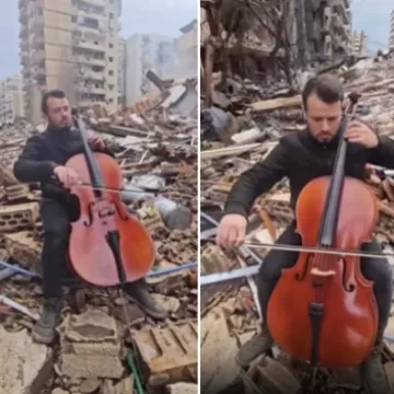 Snimka čovjeka koji svira na ru&scaron;evinama Bejruta obi&scaron;la svijet: 'Samo on i čelo usred kaosa'