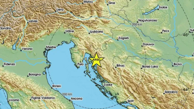 Na obljetnicu zagrebačkog, slab potres kod Crikvenice, osjetili ga i u Senju