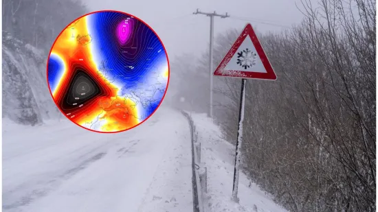 Severe Weather upozorava na veliku promjenu vremena: Past će i vi&scaron;e od 50 cm snijega