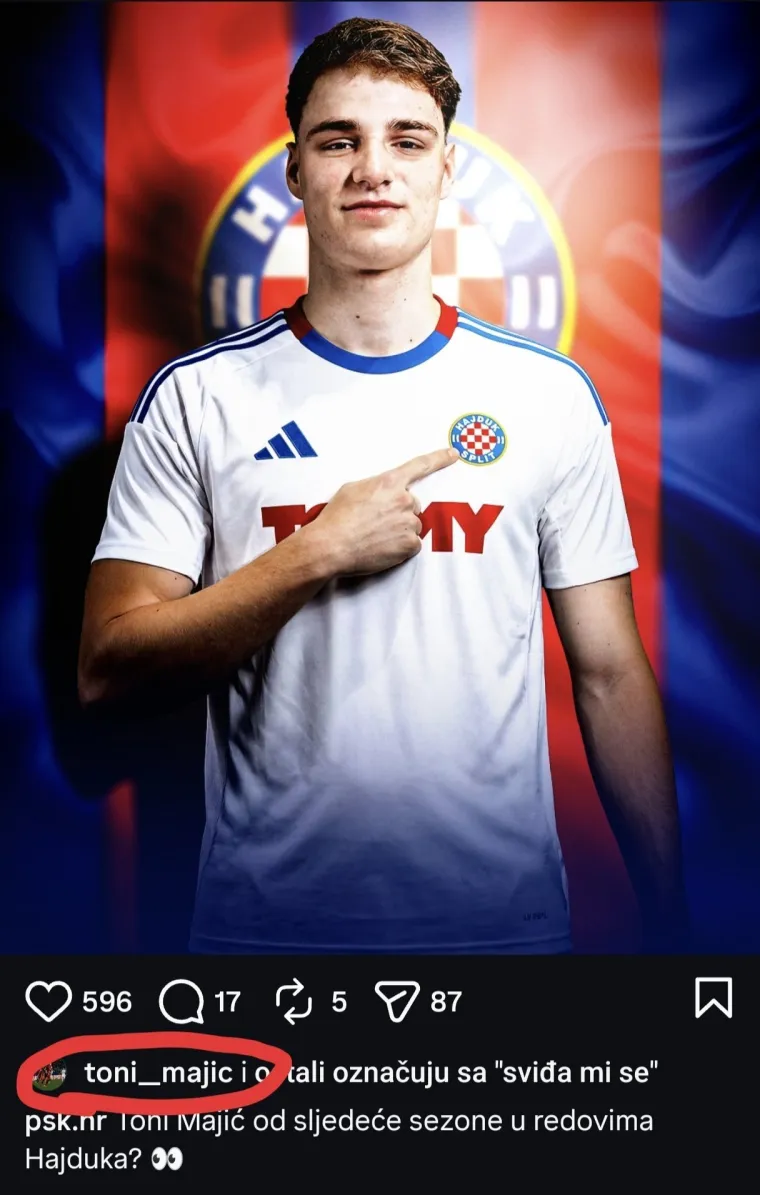 Biv&scaron;i talent Dinama na pragu potpisa za Hajduk?