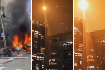 Raketa s bojevom glavom i 100 kg eksploziva pogodila Tel Aviv: Kruže snimke napada i buktinje