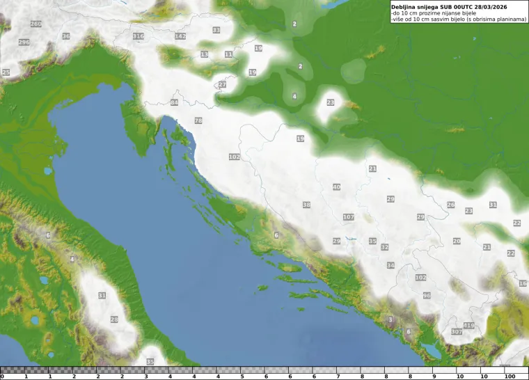 Slijedi vremenski kaos: Mećave, opasnost od bujica i pola metra snijega! Evo detalja gdje i kad