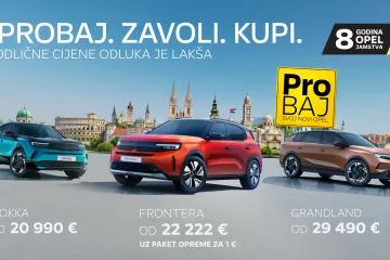 Uzbudljive testne vožnje, fantastične cijene, dodatne u&scaron;tede uz Opel financiranje i 8 godina jamstva