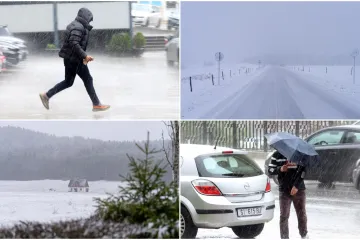 Oluja Deborah hara Hrvatskom: Pogledajte prizore snijega i ki&scaron;e