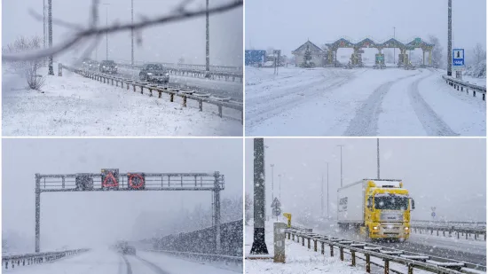 Upozorenja posvuda! Snijeg donio kaos na autoceste, oluja Deborah poharala Hrvatsku!
