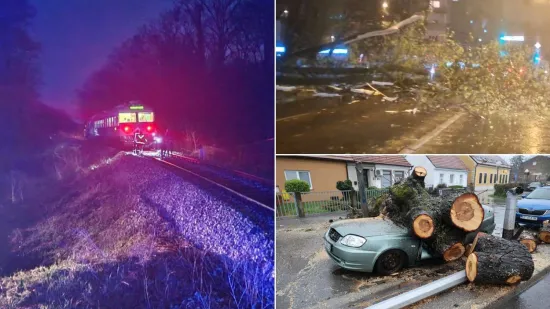 Stabla padala na ceste i aute, vlak izletio kod Bjelovara: Vjetar radi kaos po Hrvatskoj
