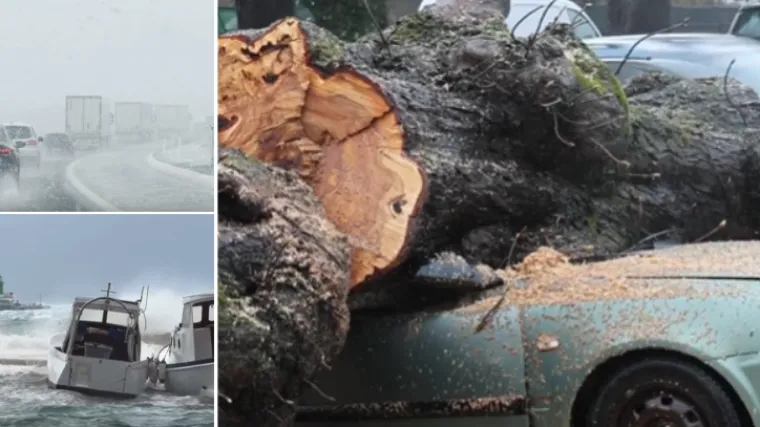 Potopljena riva, mećava u Lici, oluja u Zagrebu: Hrvatska na &scaron;esti dan proljeća kao Snježno kraljevstvo