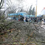 Ovo je Zagreb u petak ujutro: Polomljena stabla, i&scaron;čupani krovovi, sru&scaron;eni stupovi, skele...