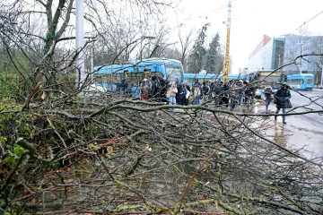 Ovo je Zagreb u petak ujutro: Polomljena stabla, i&scaron;čupani krovovi, sru&scaron;eni stupovi, skele...