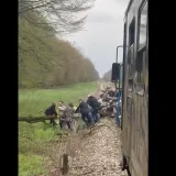 Stablo palo na tračnice: &Scaron;iri se snimka munjevite reakcije putnika i osoblja