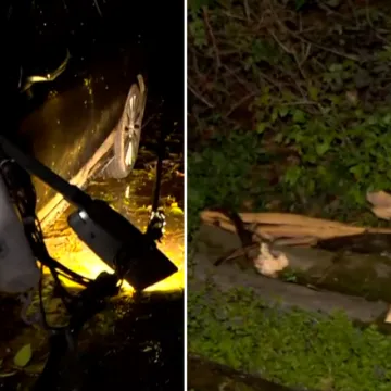 Stra&scaron;ni prizori: Stupovi pali na aute, vjetar počupao golema stabla