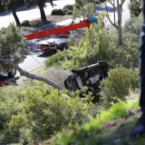 Tiger Woods u te&scaron;koj prometnoj nesreći: Slavni golfer se prevrnuo u automobilu