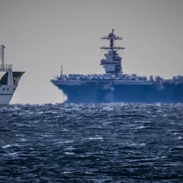 Najveći američki nosač zrakoplova stigao u Split: Pogledajte kako izgleda grdosija