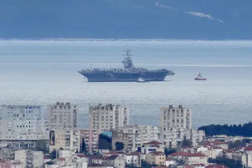 Najveći američki nosač zrakoplova stigao u Split: Pogledajte kako izgleda grdosija