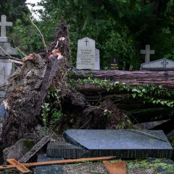 Uni&scaron;teni grobovi na Mirogoju, oluja sru&scaron;ila 200 stabala: 'Molim vas da ne dolazite'