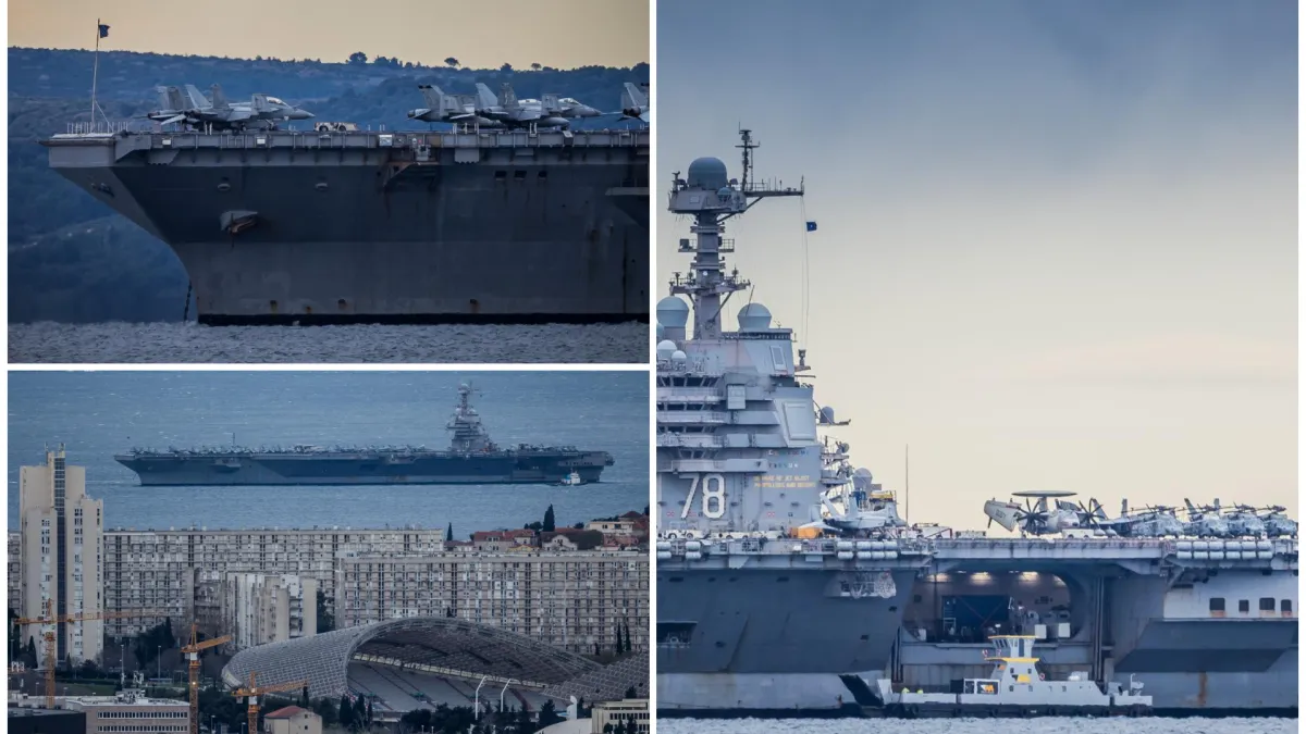 &Scaron;to najveći nosač zrakoplova radi u Splitu u jeku rata? Stručnjak procijenio koliki je rizik