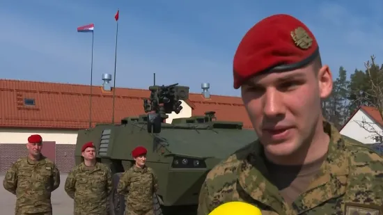 Hrvatski vojnik Josip u Poljskoj: 'Moja je zadaća upravljanje oružjem na Patriji'