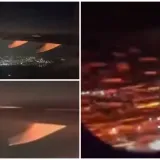 Jeziva snimka iz kabine: Putnici vri&scaron;te dok gledaju eksploziju motora netom nakon polijetanja