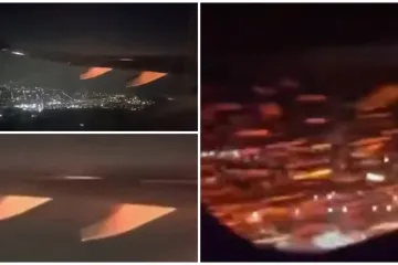 Jeziva snimka iz kabine: Putnici vri&scaron;te dok gledaju eksploziju motora netom nakon polijetanja