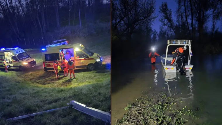 Pogledajte prizore noćne drame, iz Save izvukli 30 ljudi: 'Zapeli su u močvari'