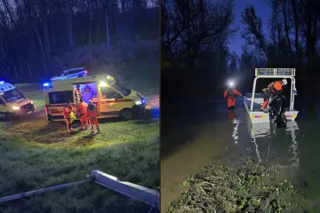 Pogledajte prizore noćne drame, iz Save izvukli 30 ljudi: 'Zapeli su u močvari'