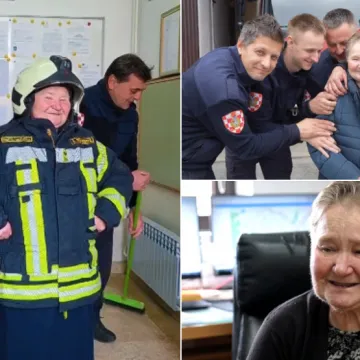 Katica je dočekala dirljiv odlazak u mirovinu: Pogledajte &scaron;to su joj priredili vatrogasci