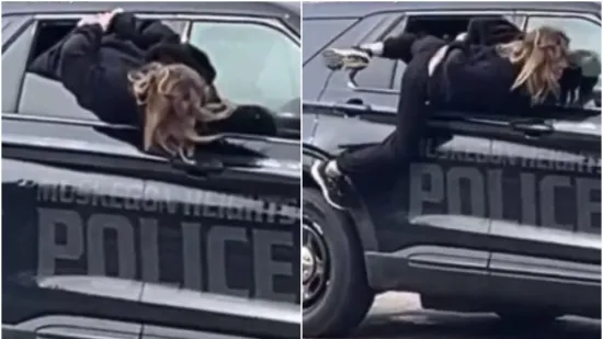 S lisicama pobjegla kroz prozor policijskog auta: Pogledajte ove akrobacije