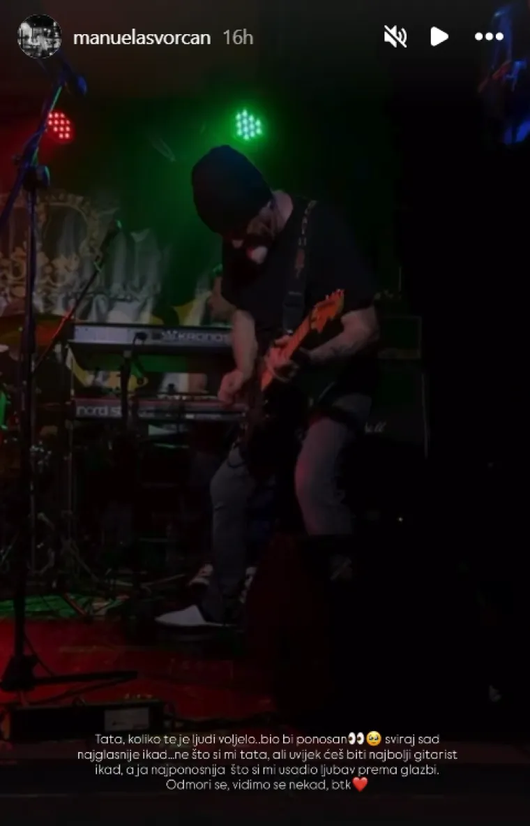 Manuela Svorcan podijelila dirljivu snimku nakon smrti oca, poznatog glazbenika