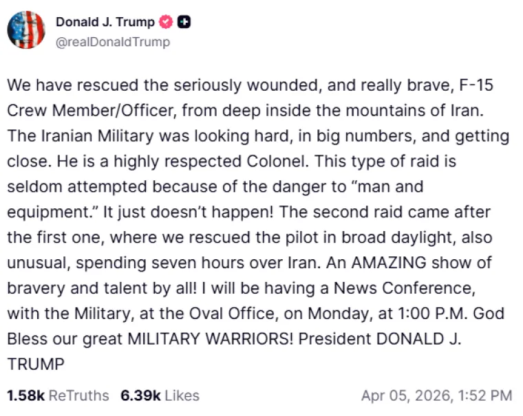 Cure detalji o spa&scaron;enom pilotu, Trump: 'Otvorite je*eni tjesnac, vi ludi gadovi! Slava Allahu!'