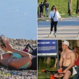 Jarun je bio krcat na sunčani Uskrs: Djevojke na rolama, mladić bez majice, mnogi su privukli pažnju