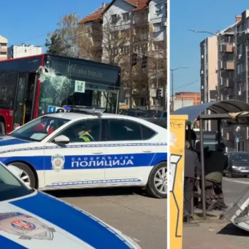 Autobus udario u stanicu u Srbiji, stižu prve snimke s mjesta nesreće: Staklo je posvuda