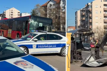 Autobus udario u stanicu u Srbiji, stižu prve snimke s mjesta nesreće: Staklo je posvuda