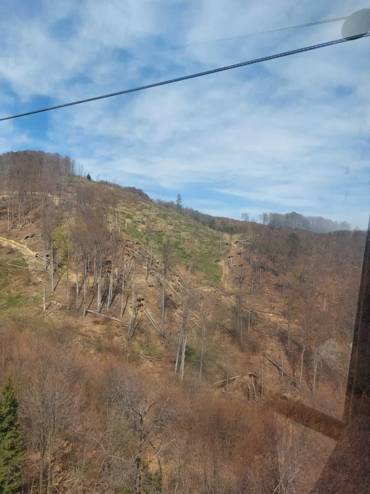 Vožnja žičarom vi&scaron;e nije tako pitoreskna, vjetar nije imao milosti za Sljeme: 'Ovo je grozno'