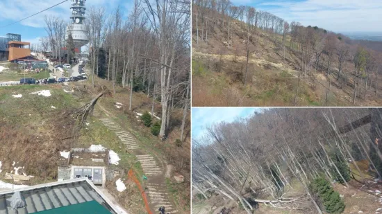 Vožnja žičarom vi&scaron;e nije tako pitoreskna, vjetar nije imao milosti za Sljeme: 'Ovo je grozno'