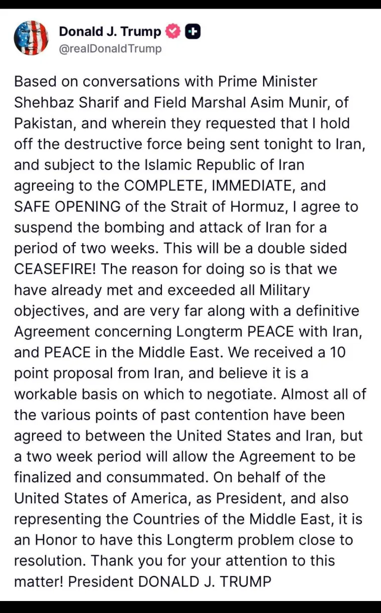 &Scaron;to točno pi&scaron;e u objavi koju je Donald Trump objavio u 00.32h?