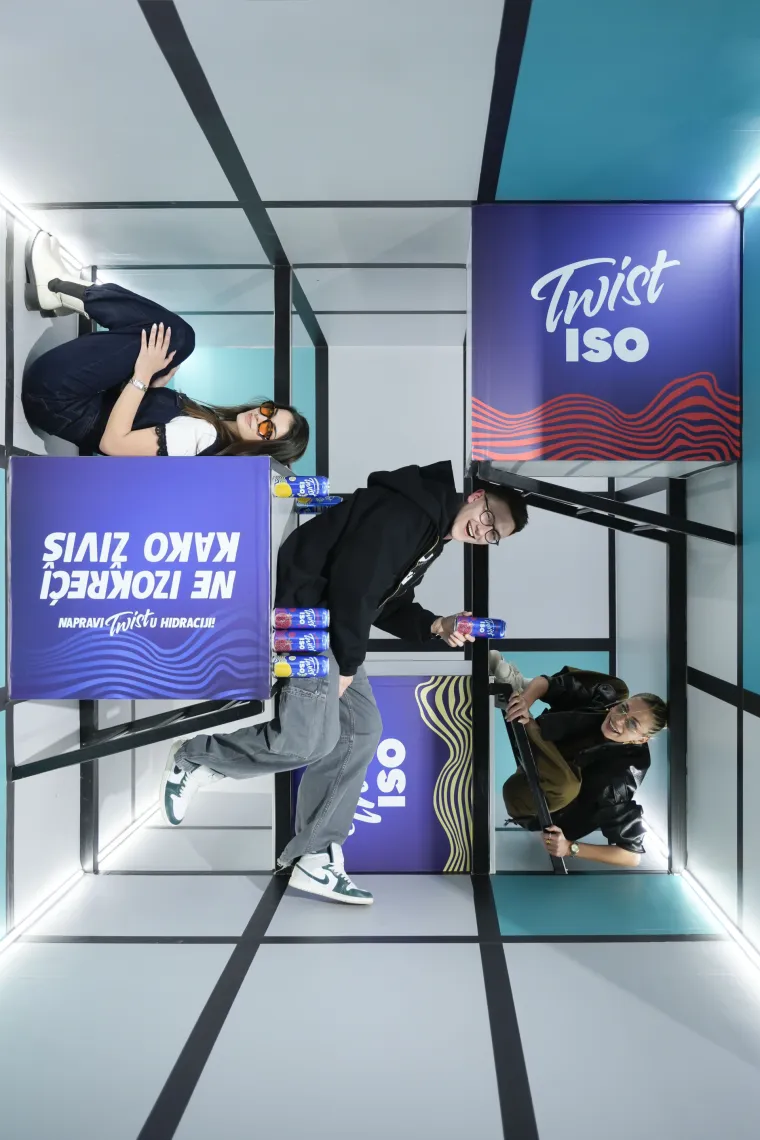 TWIST ISO u Muzeju iluzija predstavio kampanju koja mijenja pogled na hidrataciju