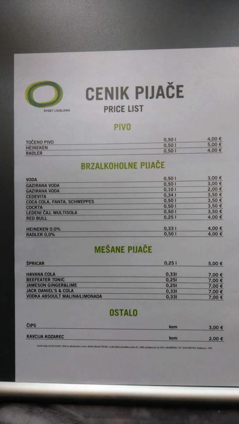 Pogledajte cjenik na FNC-ovom spektaklu u Ljubljani: Evo koliko ko&scaron;ta 'pijača'