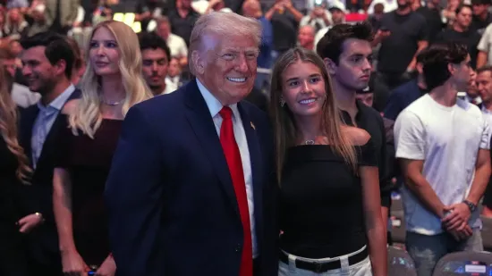 Trump stigao na UFC borbu s obitelji: Ivanka i unuke u prvom planu, svi su gledali samo u njih