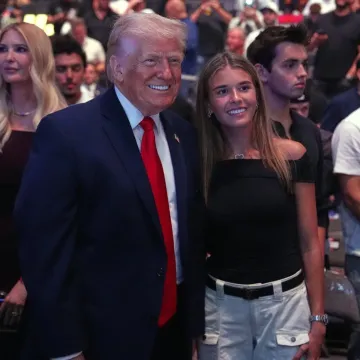 Trump stigao na UFC borbu s obitelji: Ivanka i unuke u prvom planu, svi su gledali samo u njih