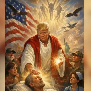 Trump objavio fotografiju sebe kao iscjelitelja nalik na Isusa: A onda je sve obrisao