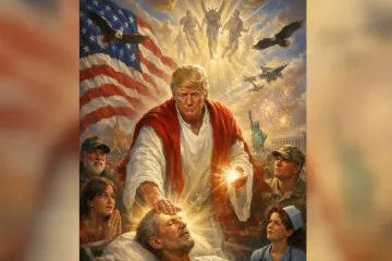 Trump objavio fotografiju sebe kao iscjelitelja nalik na Isusa: A onda je sve obrisao