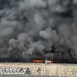 Stra&scaron;ni prizori buktinje u kineskoj garaži, vatra je gutala sve