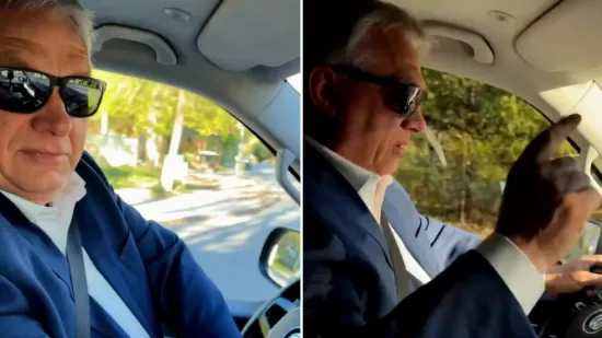 Orban snimljen u autu kako partija: Zaradio je prijavu zbog spornog poteza