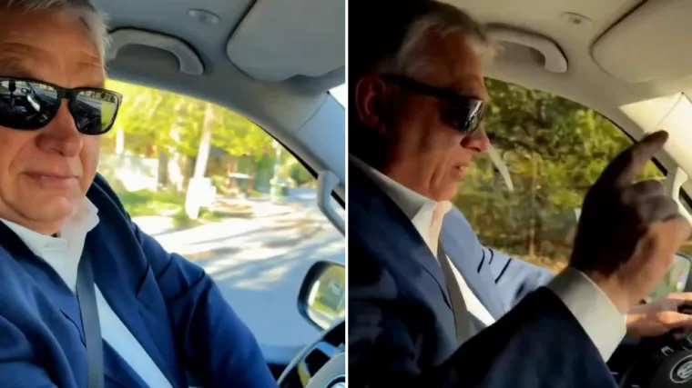 Orban snimljen u autu kako partija: Zaradio je prijavu zbog spornog poteza