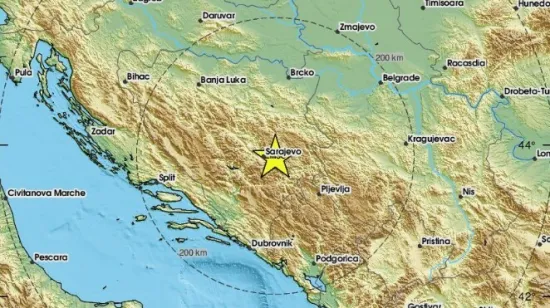 Snažan potres pogodio Sarajevo: 'Kratko, ali kao da netko udara u bubnjeve'