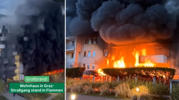 Ogroman požar gutao zgradu u Grazu, ozlijeđeno 20 ljudi: 'Djeci sam vikao da izađu van'