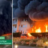 Ogroman požar gutao zgradu u Grazu, ozlijeđeno 20 ljudi: 'Djeci sam vikao da izađu van'