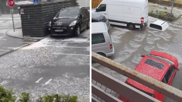 Jako nevrijeme s tučom pogodilo dijelove Hrvatske, stižu snimke: 'Horor, zamračilo se'